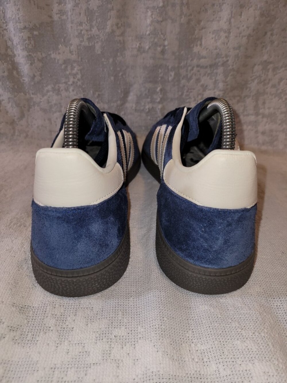 Adidas Handball Spezial Men's Size 8 Athletic Shoes Blue Off Gum White Sneakers - Picture 10 of 16